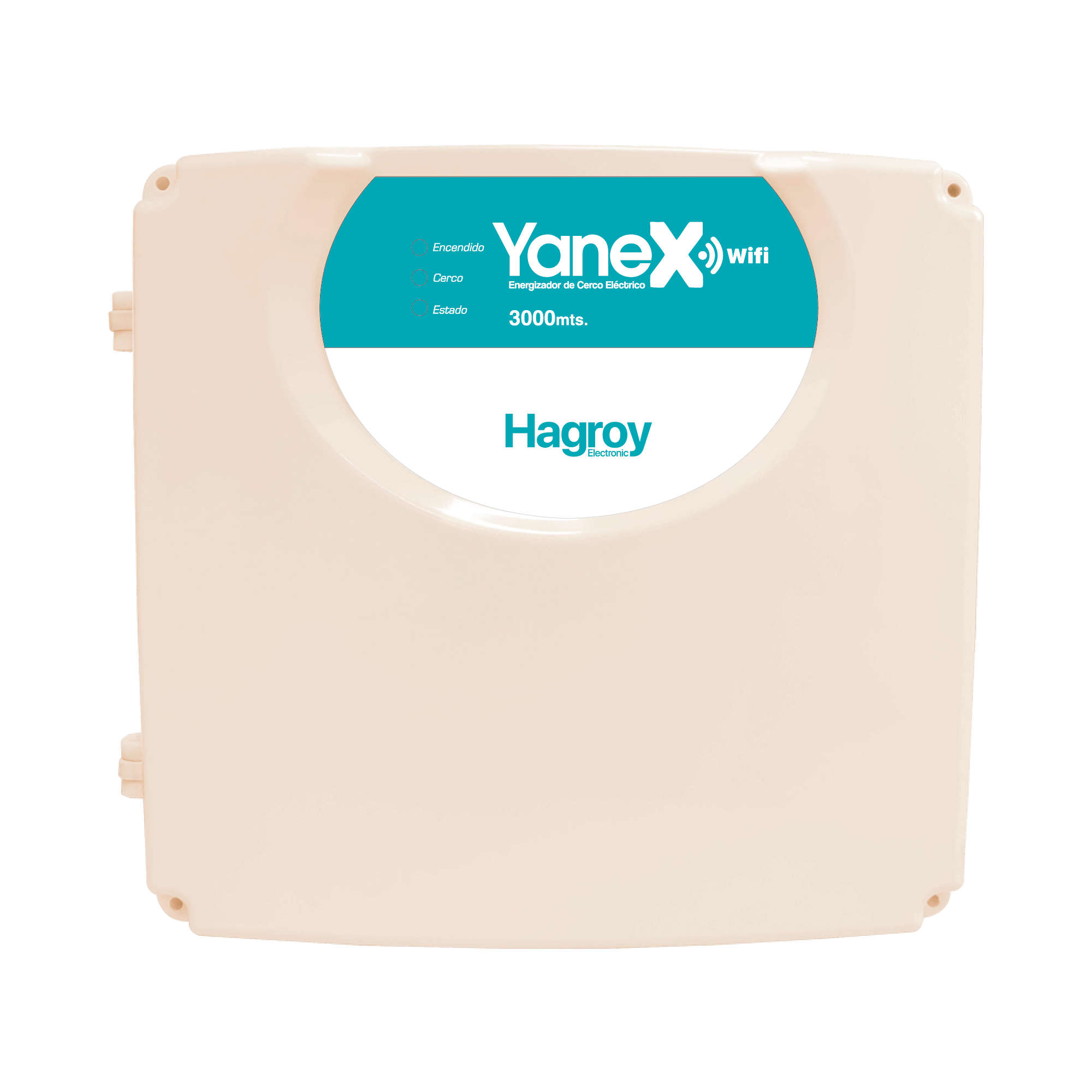 Energizador serie Yanex, energiza hasta 3000m gestion via WiFi APP iHAGROY HG-YANEX-WIFI.
